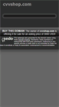 Mobile Screenshot of cvvshop.com